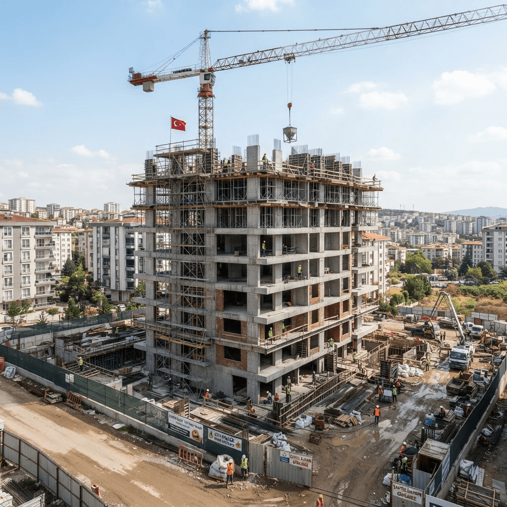 Malatya Yeşilyurt'de Mercan Yapı Bahçelievler Konakları projesi cephesi